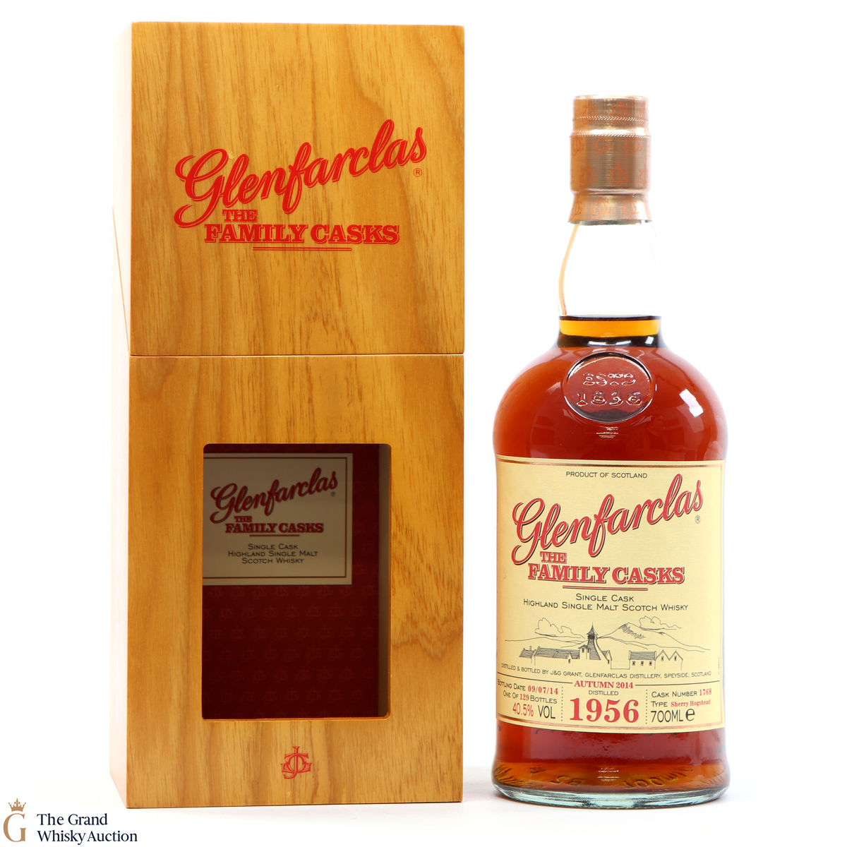Glenfarclas - 1956 Family Cask #1768 Autumn 2014 Sherry Hogshead