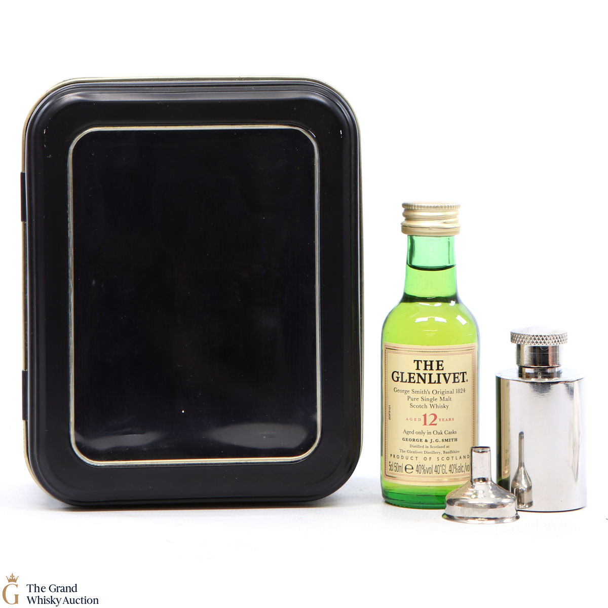 Glenlivet - 12 Year Old (5cl & Mini hip flask)
