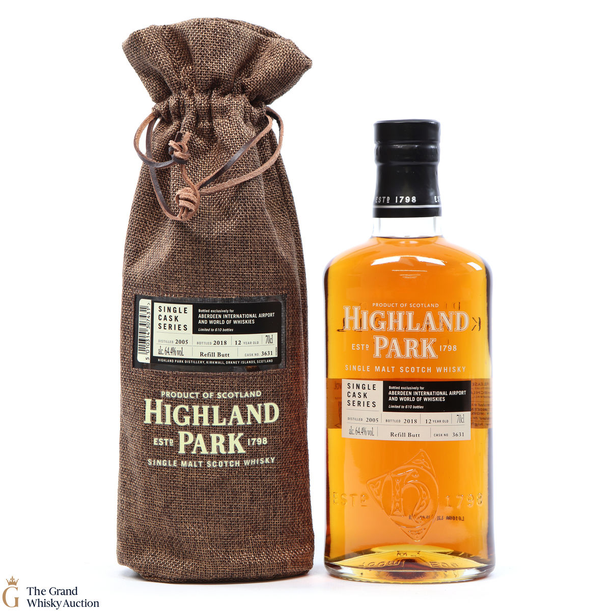 Highland Park - 12 Years Old - Single Cask Series Aberdeen Airport #3631