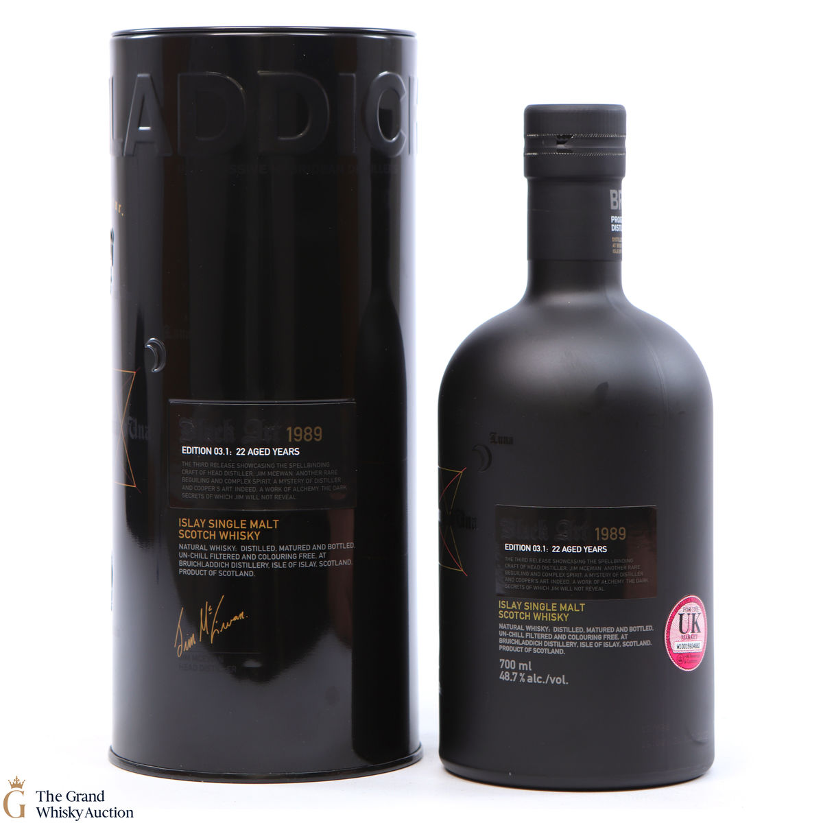 Bruichladdich -  22 Year Old-  Black Art - Edition 3.1 1989