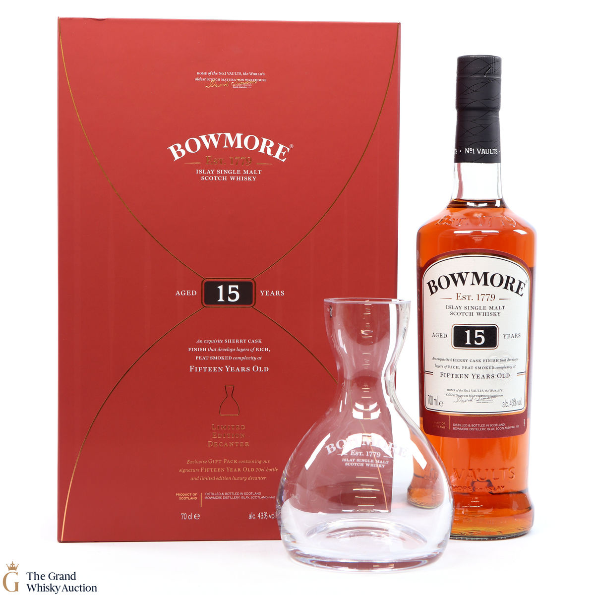 Bowmore - 15 Year Old Sherry - Decanter Gift Pack