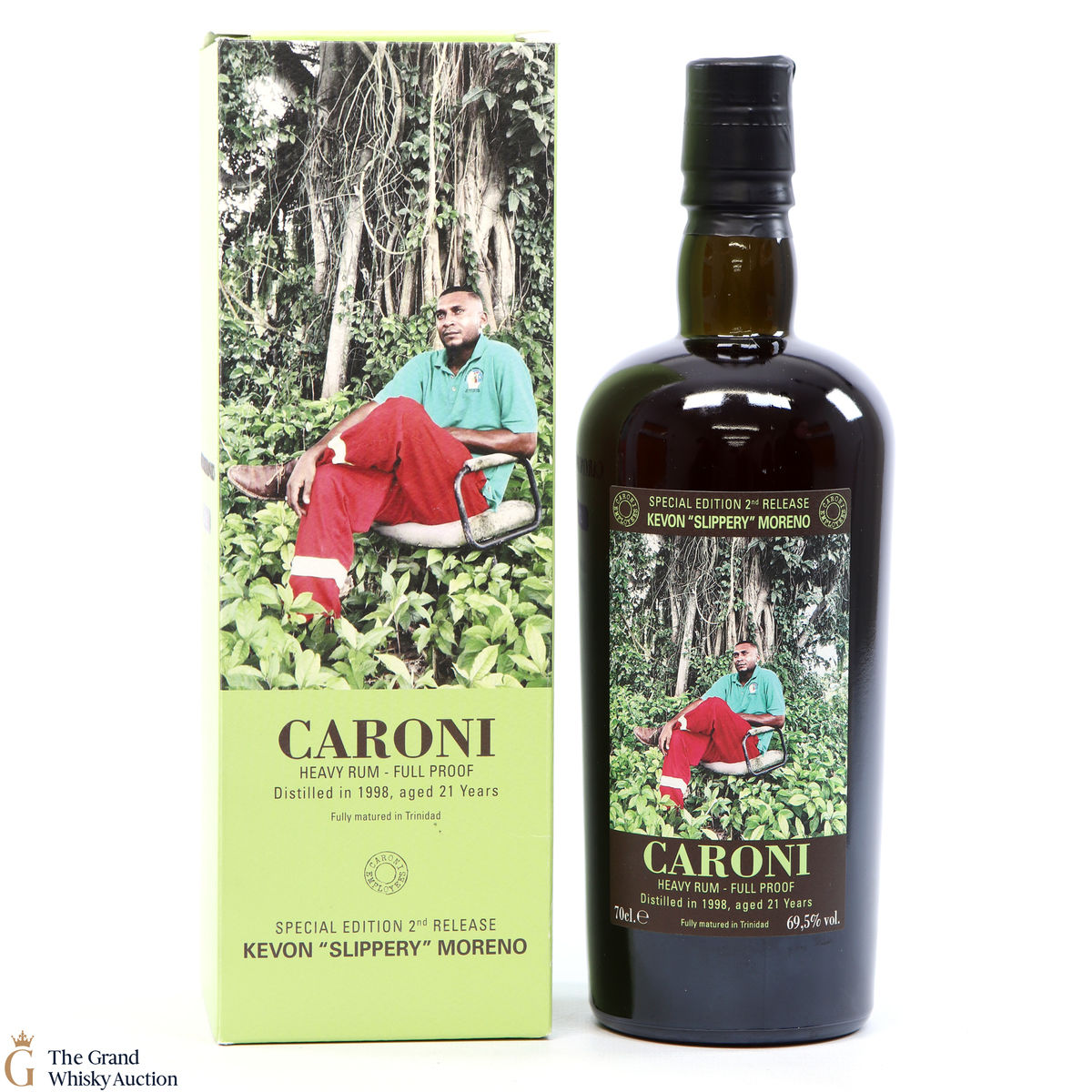 Caroni - 21 Year Old Full Proof Heavy Kevon 'Slippery' Moreno 1998 Velier
