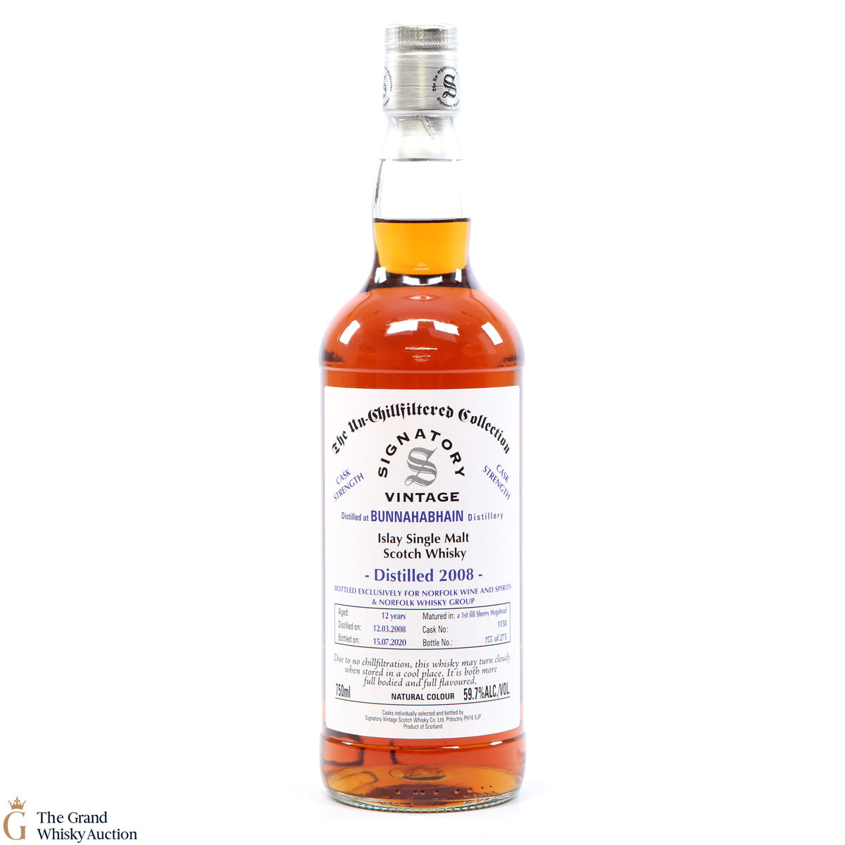 Bunnahabhain - 12 Year Old 2008 Signatory #1158