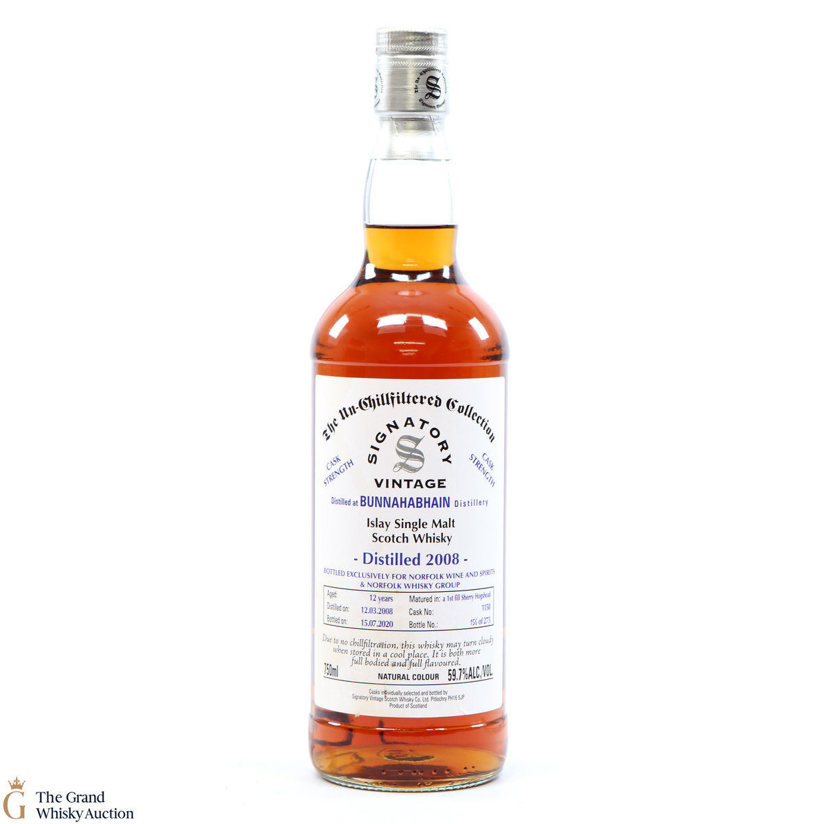 Bunnahabhain - 12 Year Old 2008 Signatory #1158