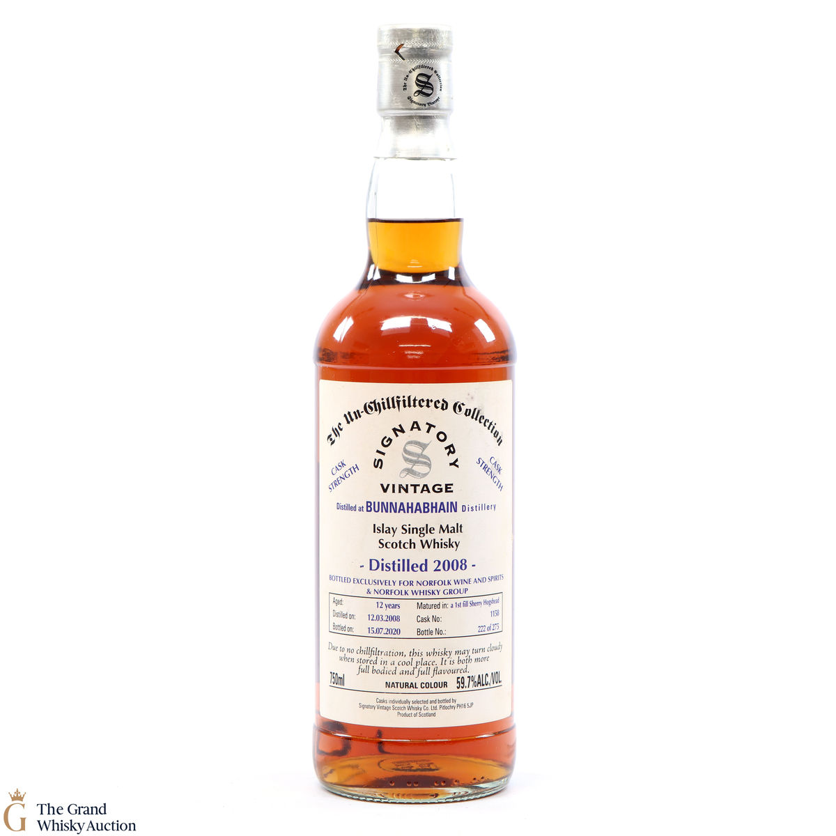 Bunnahabhain - 12 Year Old 2008 Signatory #1158