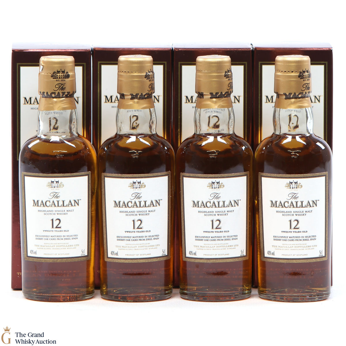 Macallan - 12 Year Old - 4 x 5cl 