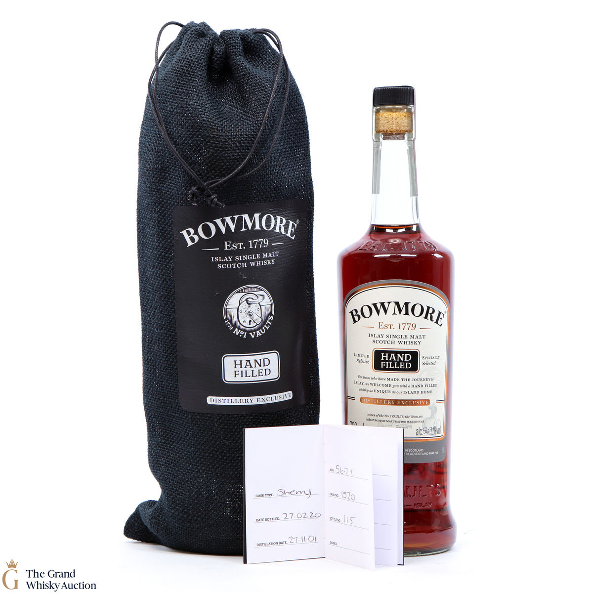 Bowmore - 18 Year Old 2001 - 2020 Hand Fill - Sherry Cask #1520
