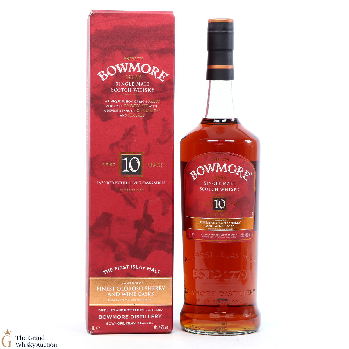 Bowmore - 10 Year Old - Devil's Cask Inspired Small Batch 1L