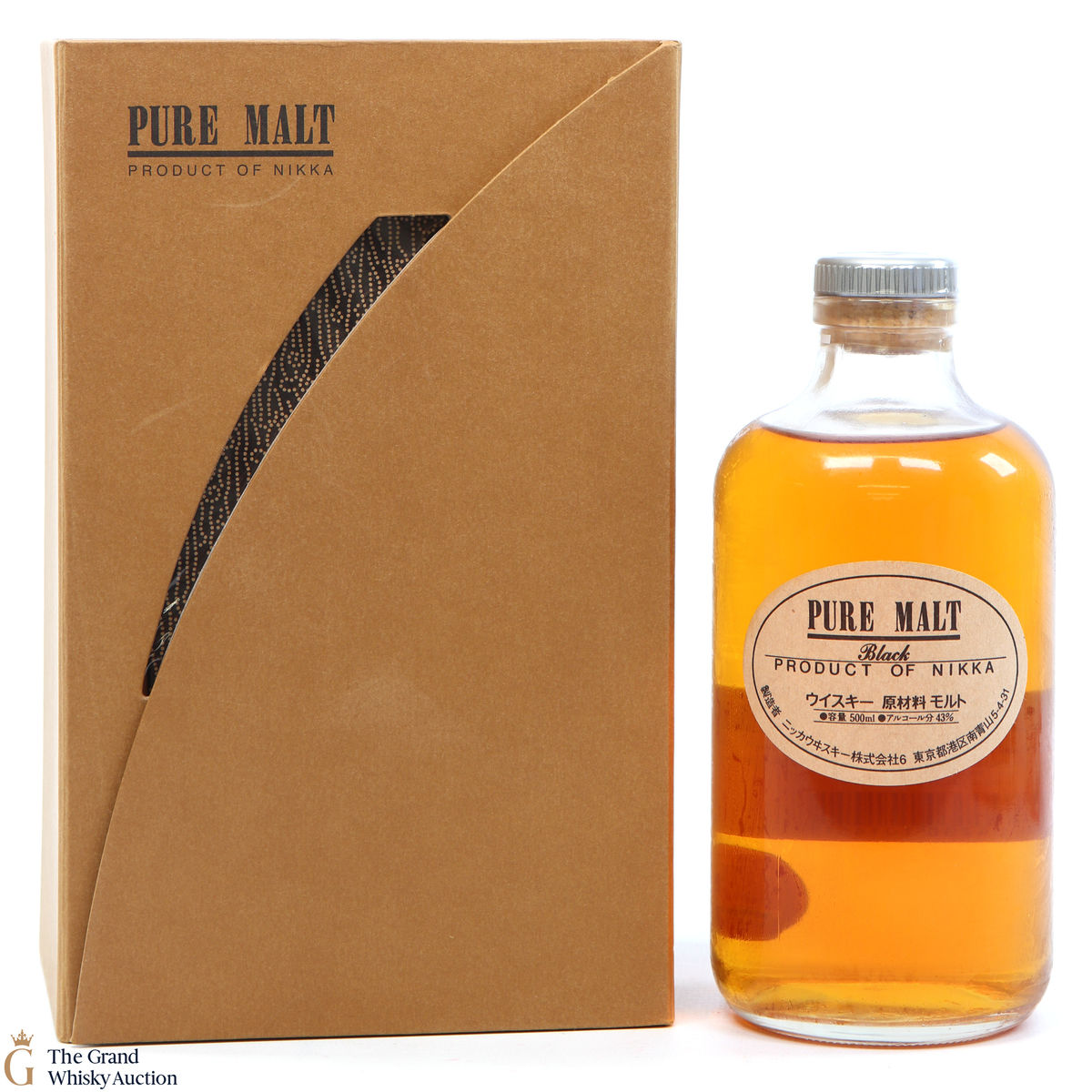 Nikka - Pure Malt 50cl & Black Notebook