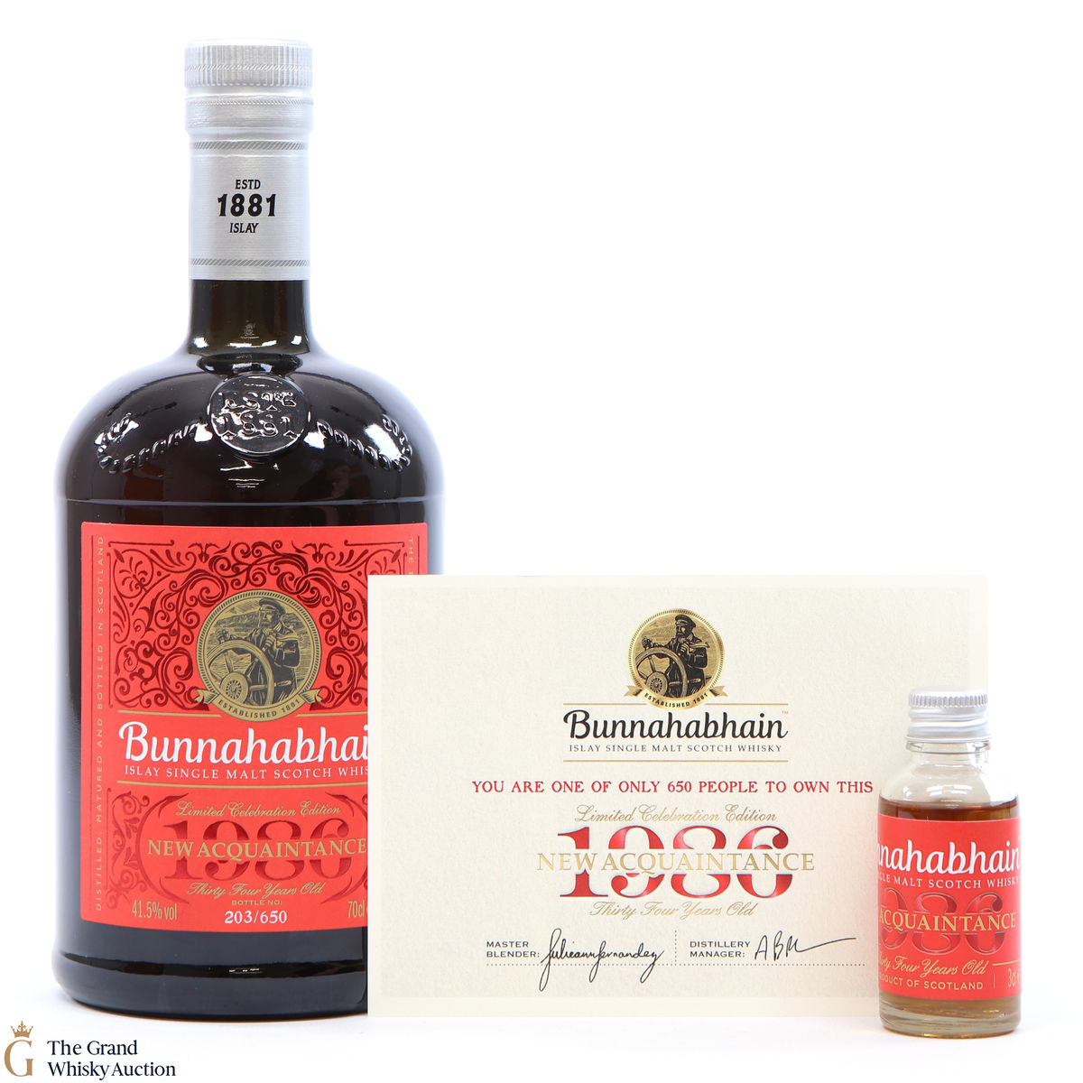 Bunnahabhain - 34 Year Old 1986 - New Acquaintance 2021 (& 3cl sample)