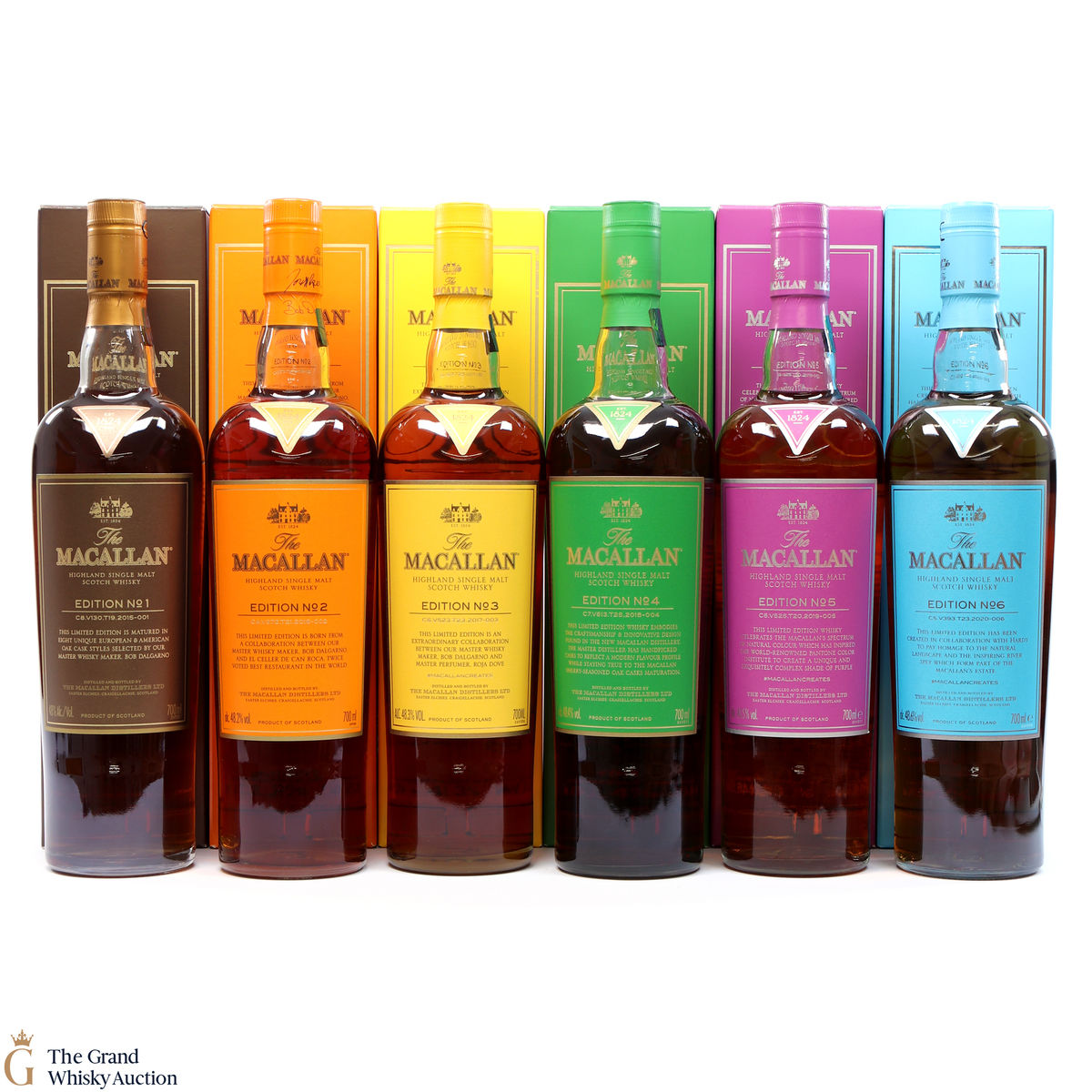 Macallan - Edition 1,2,3,4,5 & 6