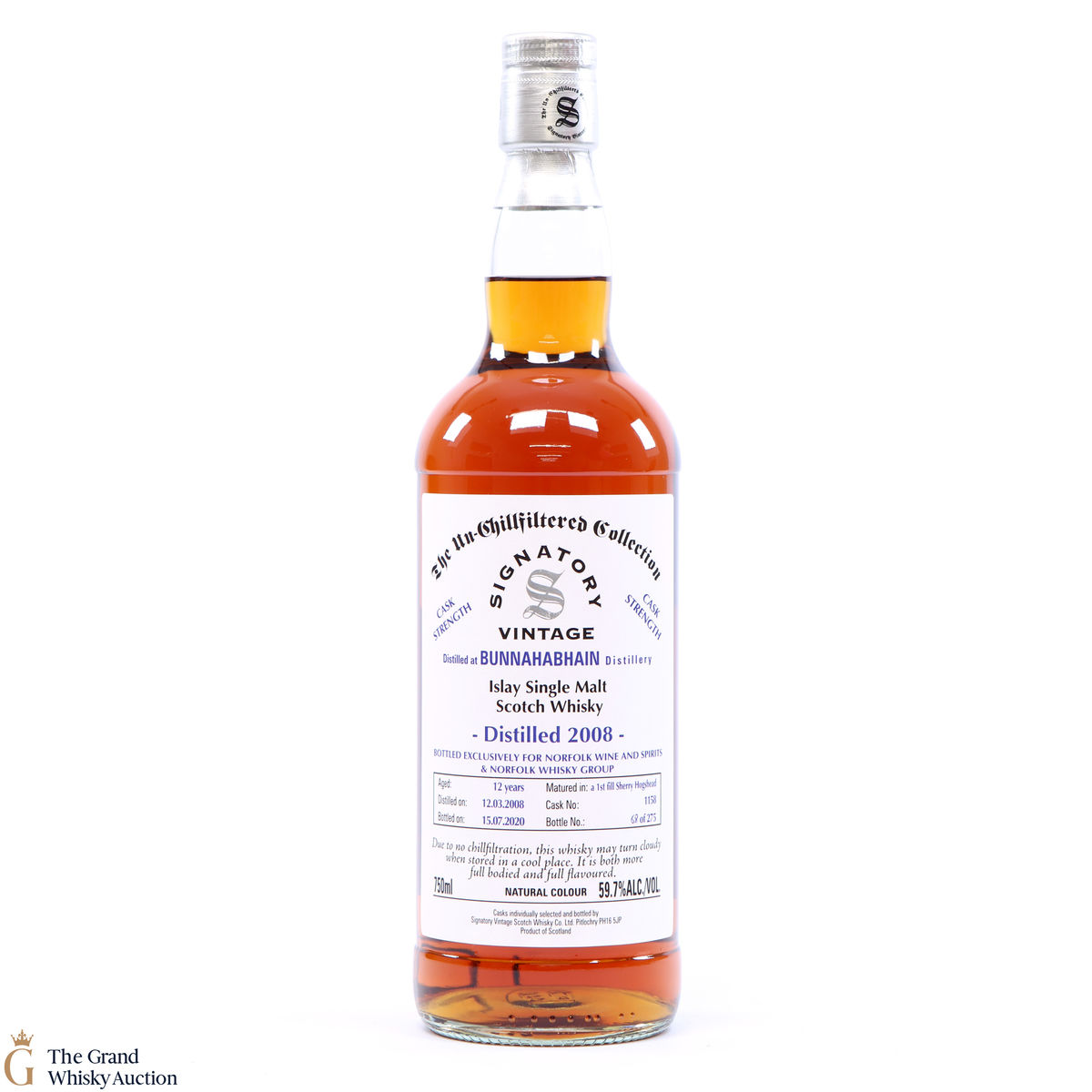 Bunnahabhain - 12 Year Old 2008 Signatory #1158