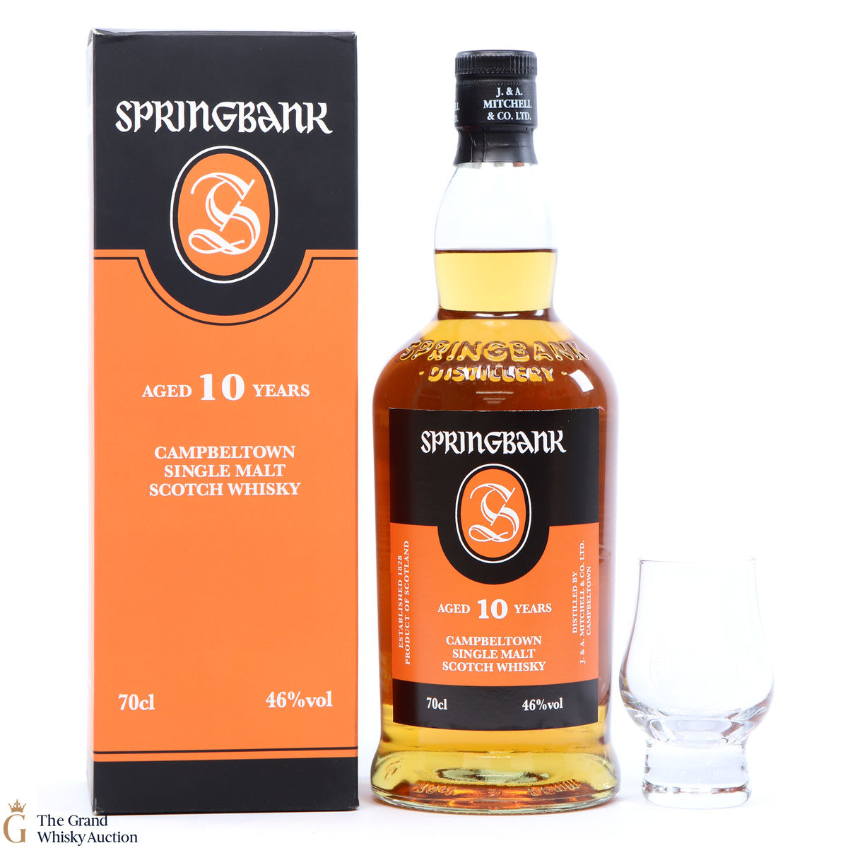 Springbank - 10 Year Old & Glass