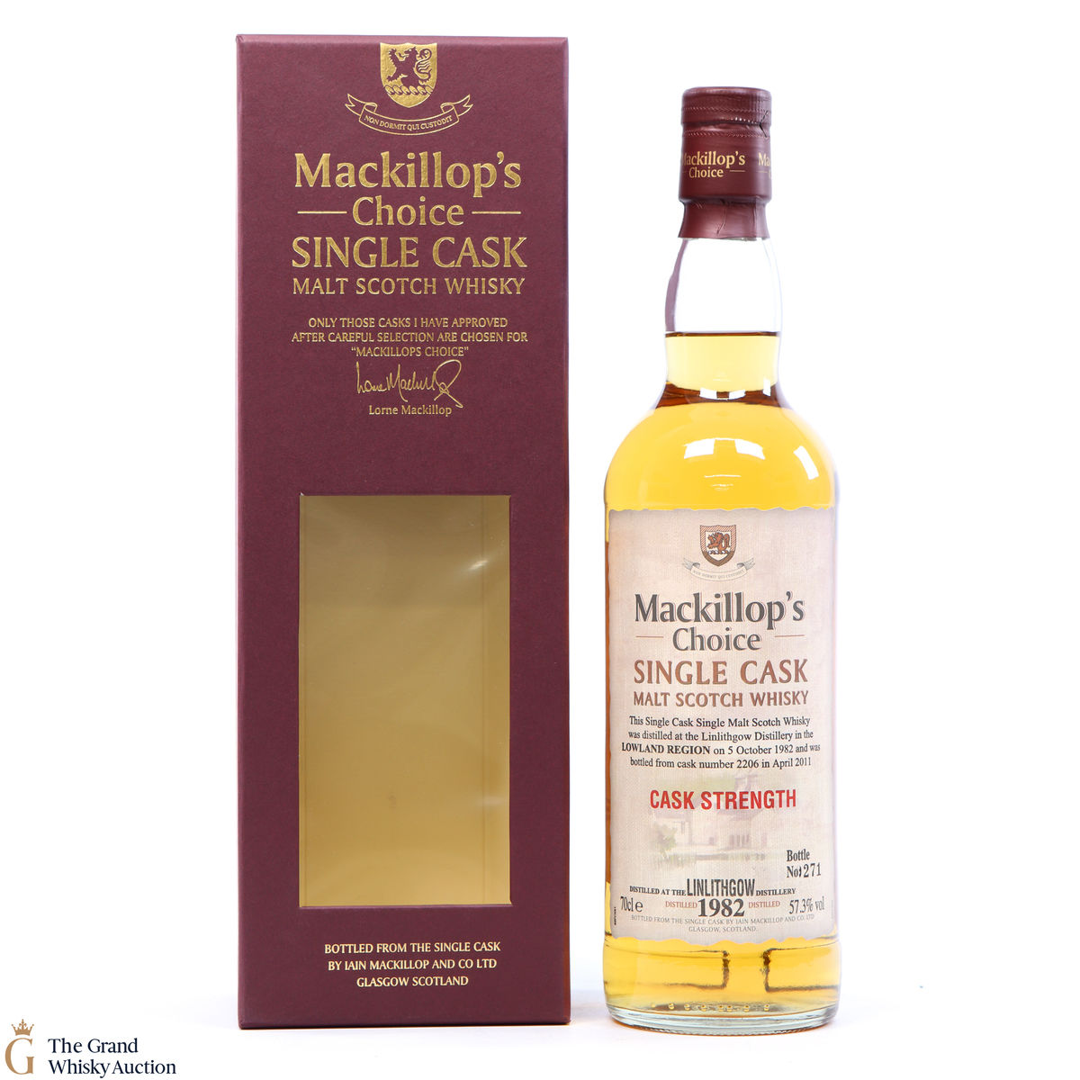 Linlithgow - 28 Year Old 1982 Cask Strength Mackillop's Choice