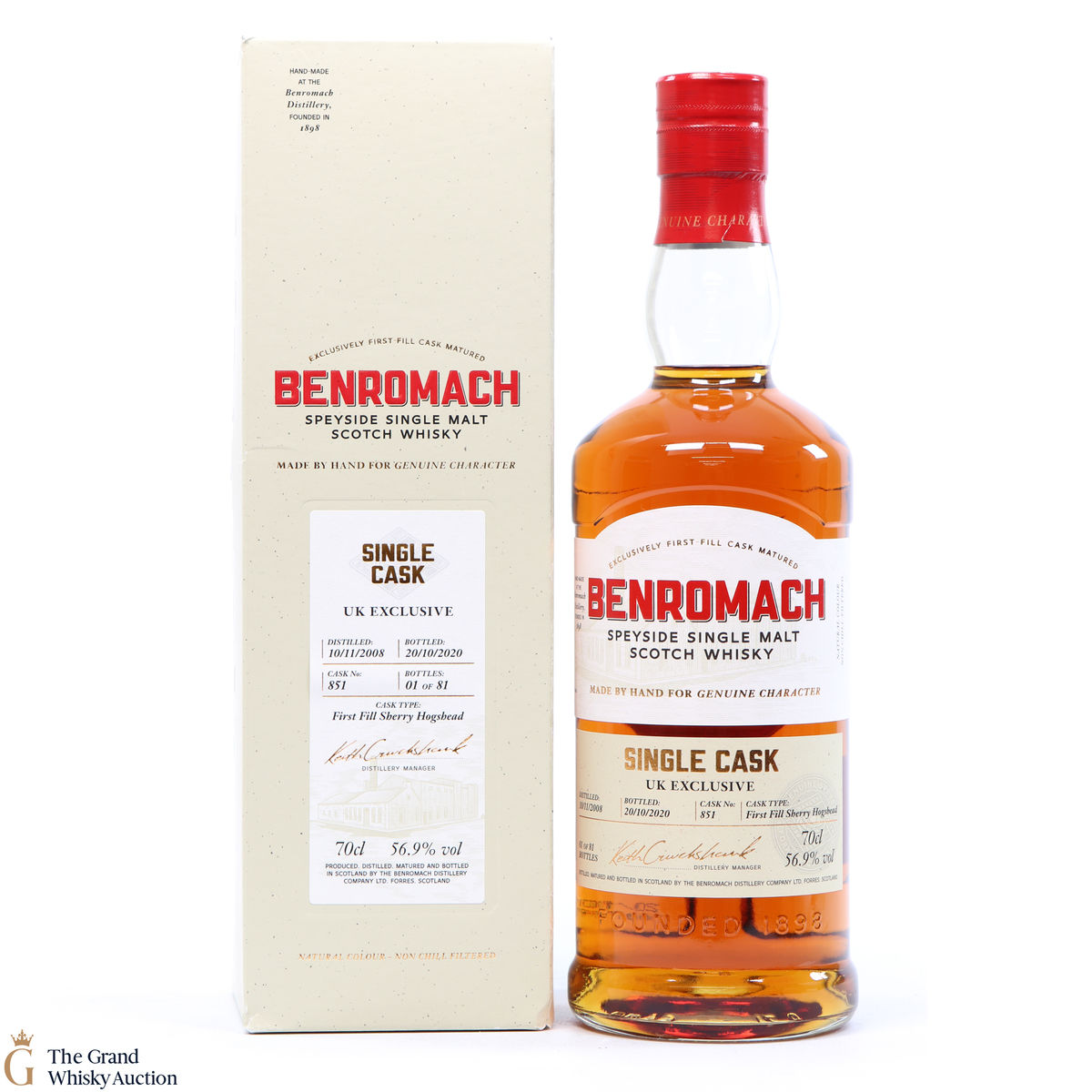  Benromach - 2008 - Single Cask #851 - UK Exclusive 