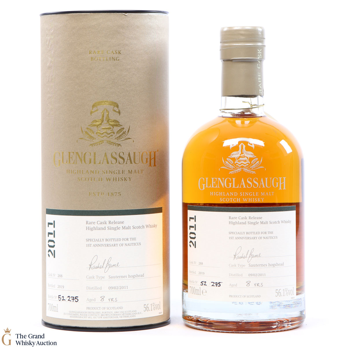 Glenglassaugh - 8 Year Old - 2011 Rare Cask Release Nauticus 1st Anniversary