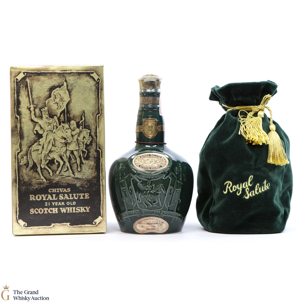 Chivas - 21 Year Old - Royal Salute - Emerald Flagon