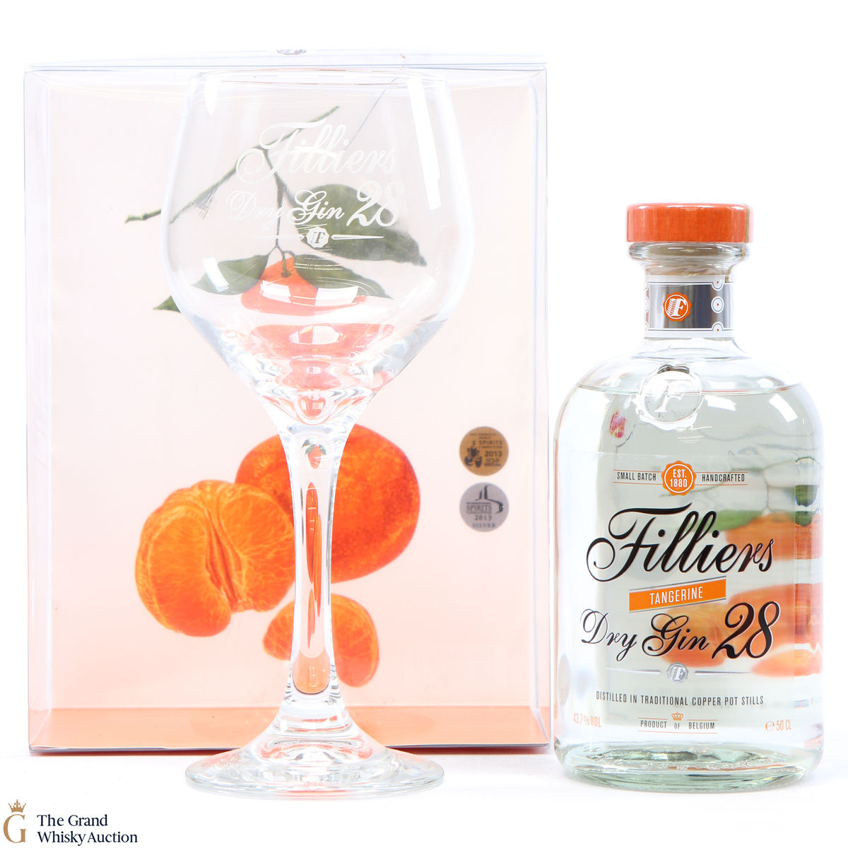 Filliers - Dry Gin 28 Tangerine & Glass Set