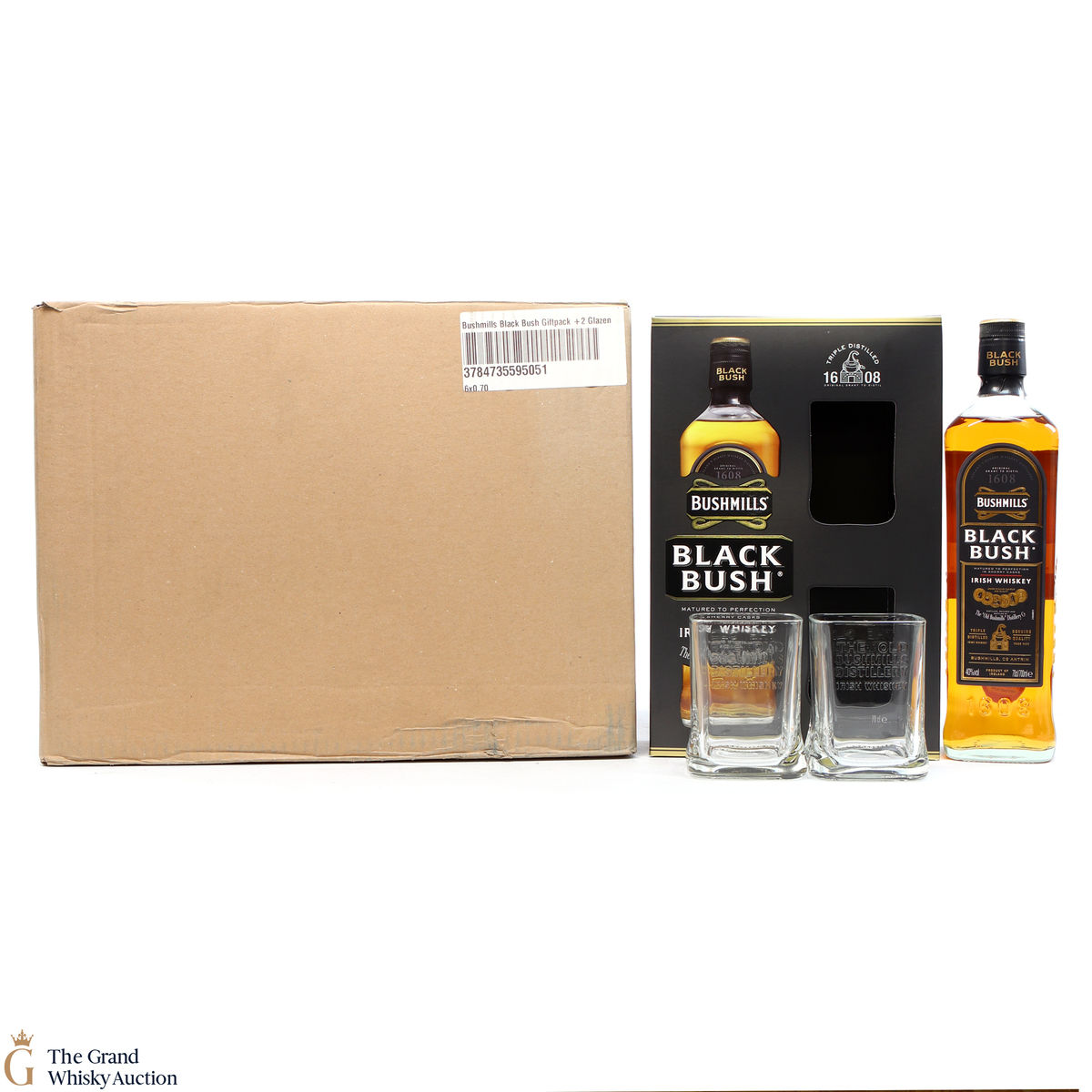Bushmills - Black Bush & Glasses (6 x 70cl)