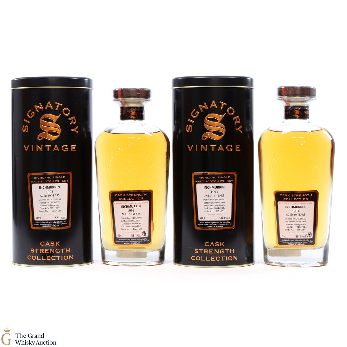 Inchmurrin - 19 Year Old 1993 Signatory Cask Strength (2 x 70cl)