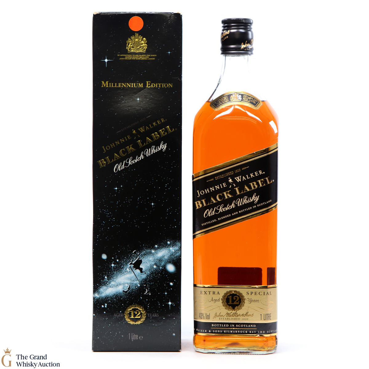 Johnnie Walker - 12 Year Old-  Black Label - Millennium Edition