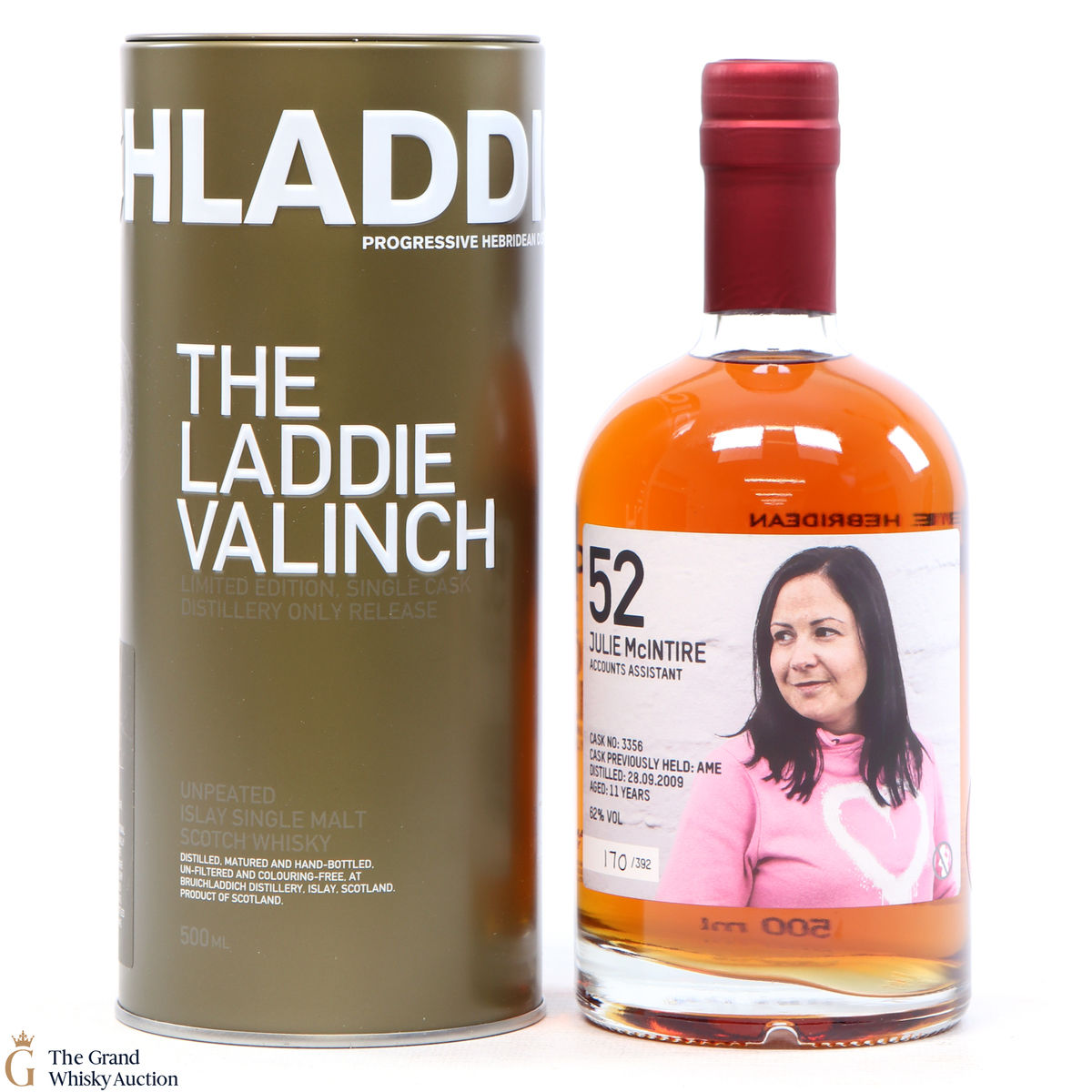 Bruichladdich - 11 Year Old -  Valinch 52  - Julie McIntyre (50cl)