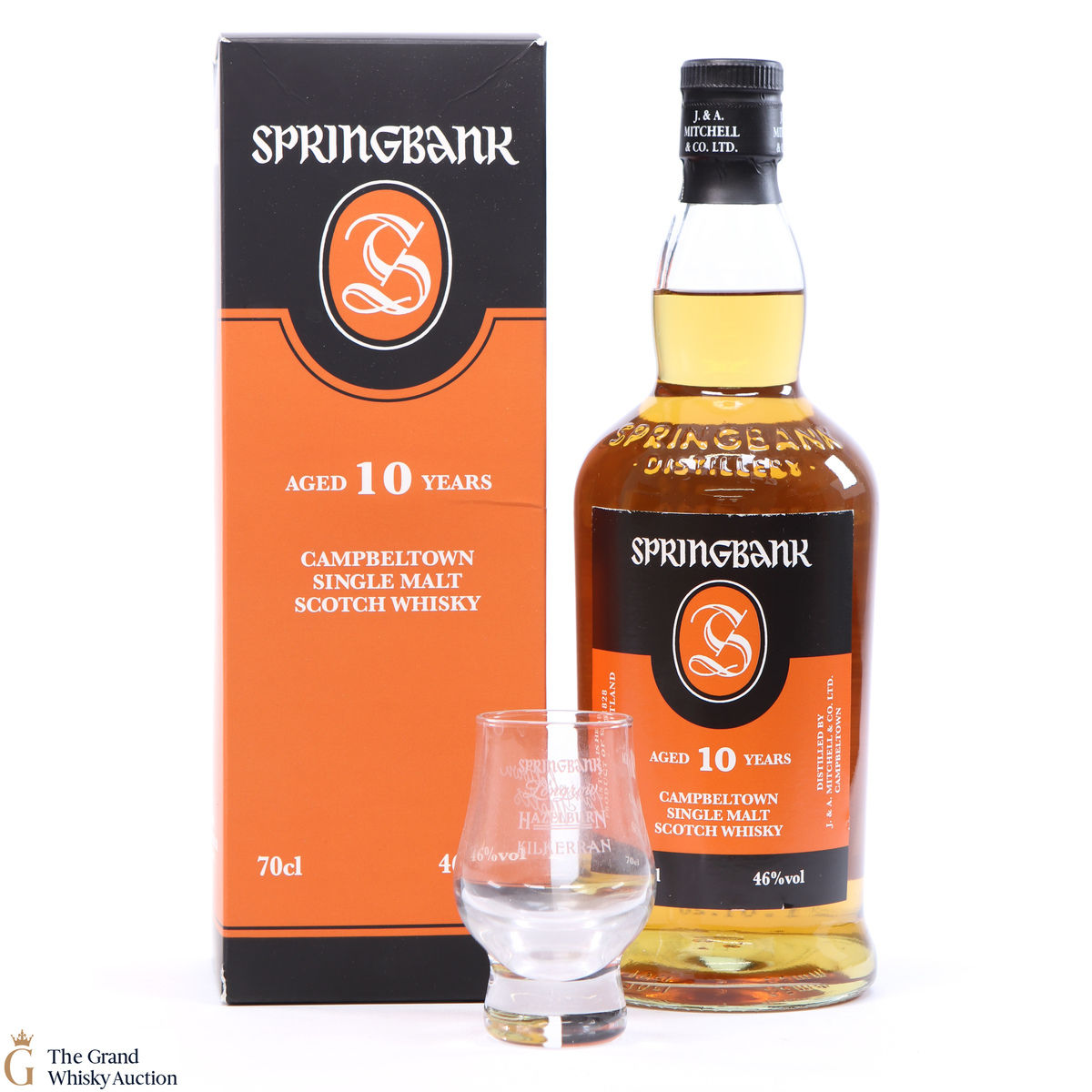 Springbank - 10 Year Old & Glass