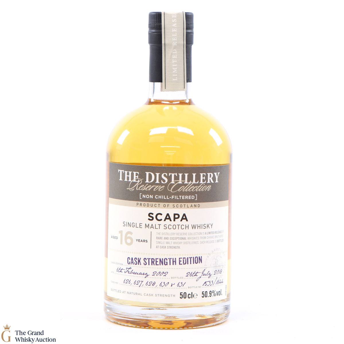 Scapa - 16 Year Old 2002 - Casks #626, 627, 628, 630 and 631.