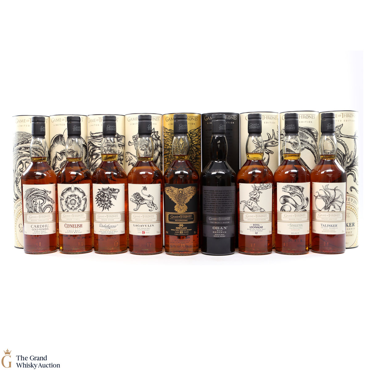 Game of Thrones - Limited Editions - 9 x 70cl (with Mortlach)