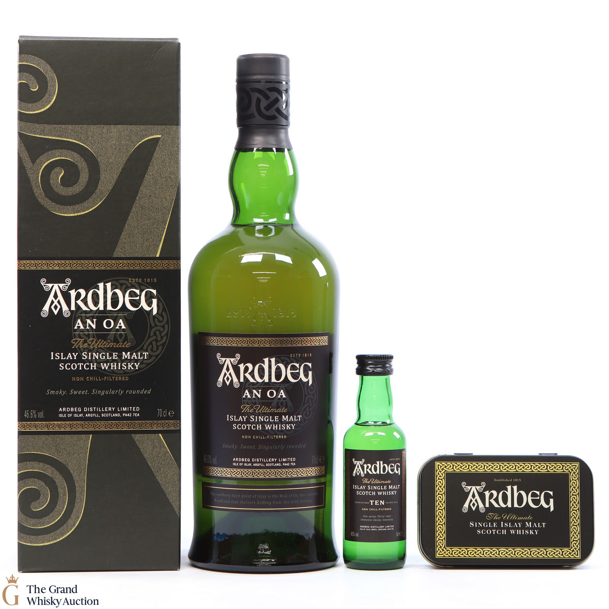 Ardbeg  - An Oa + 10 Year Old 5cl & Peat Cones