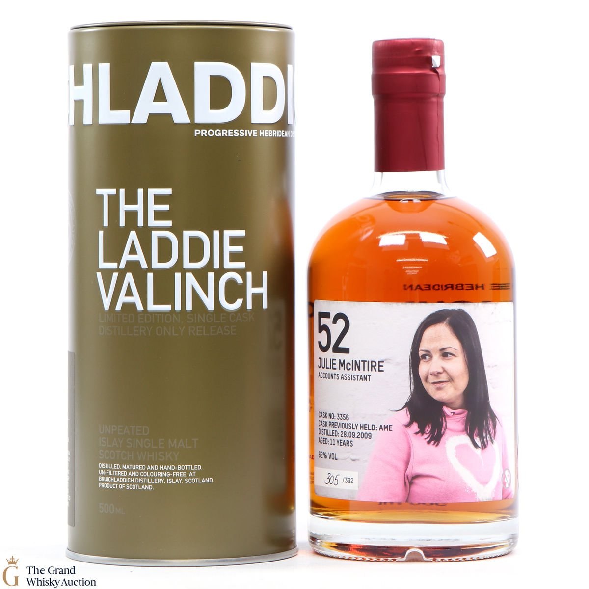 Bruichladdich - 11 Year Old - Valinch 52 - Julie McIntyre (50cl)