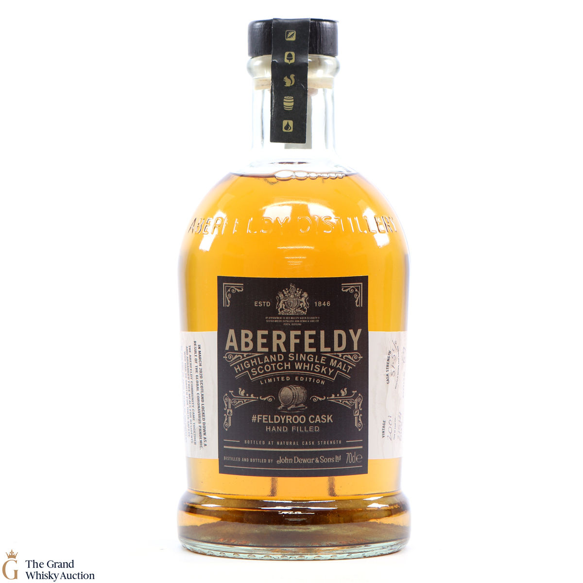Aberfeldy -  2001 Limited Edition 2021  - Hand Filled FeldyRoo - Charity Bottling