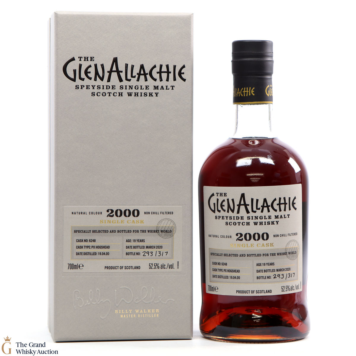 GlenAllachie - 19 Year Old 2000 PX Hogshead #6248