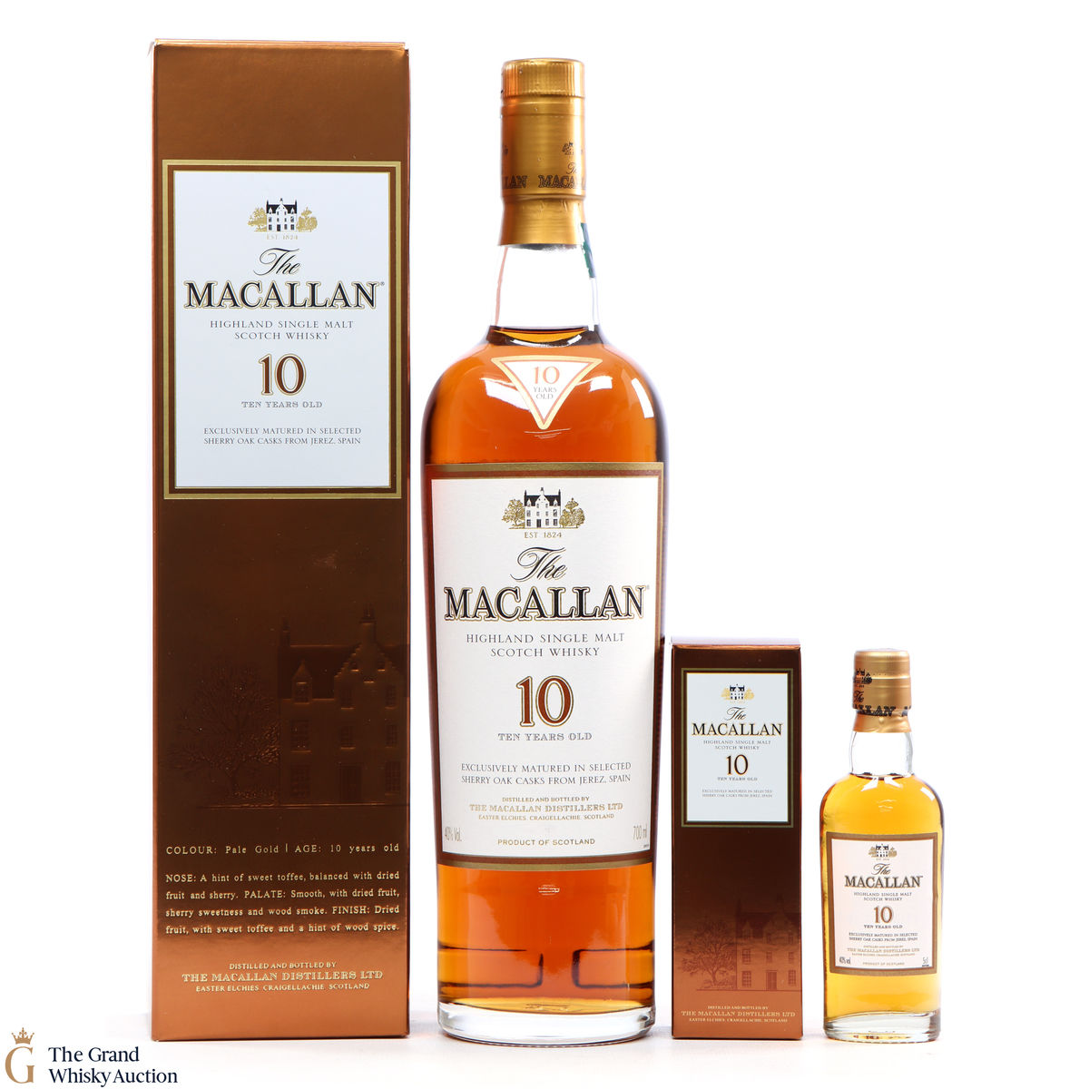 Macallan - 10 Year Old - Sherry Oak & 5cl