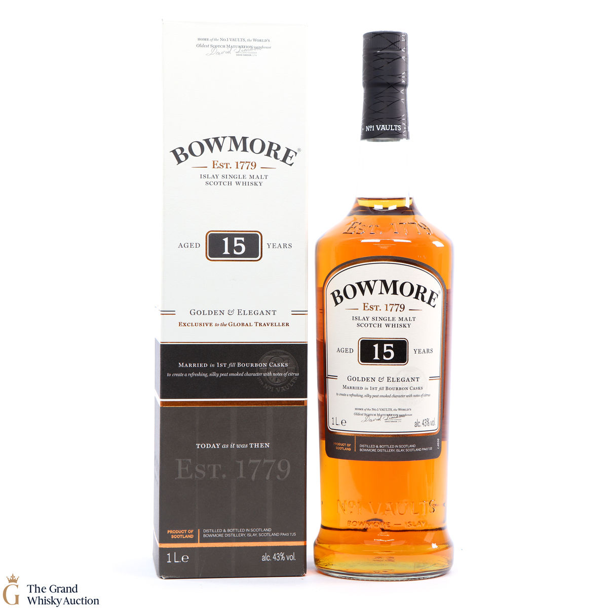 Bowmore - 15 Year Old - Gold & Elegant - Traveller Exclusive (1L)