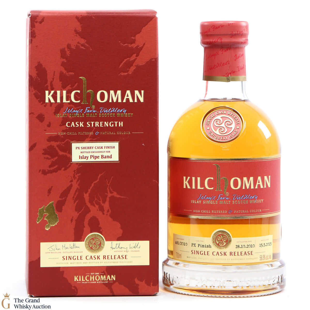 Kilchoman  - 2010 - Islay Pipe Band Single Cask 2015