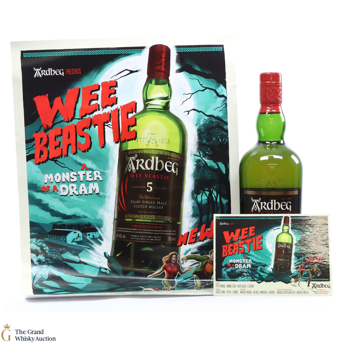 Ardbeg - 5 Year Old Guaranteed Wee Beastie 2020 +Postcard & Poster
