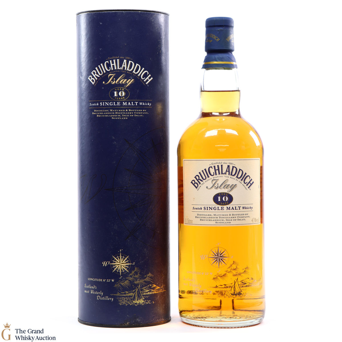 Bruichladdich - 10 Year Old 1L (1990s)