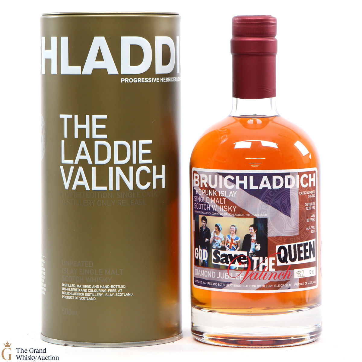 Bruichladdich - 1992 Valinch 'God Save the Queen' (SIGNED)