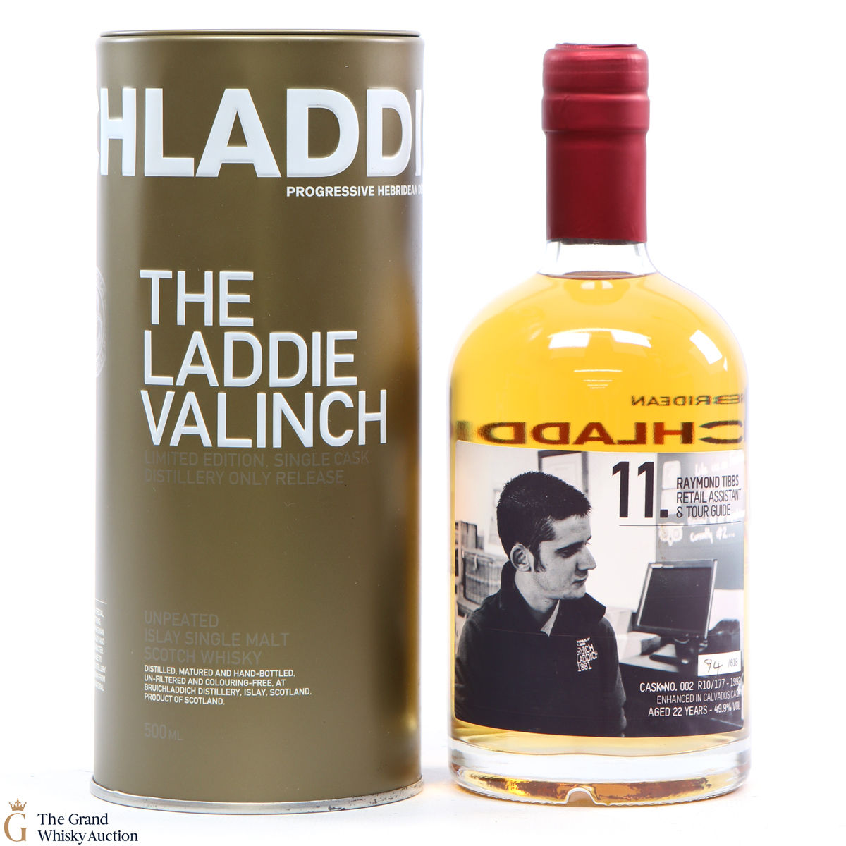 Bruichladdich - 22 Year Old - Valinch 11 - Raymond Tibbs (SIGNED)