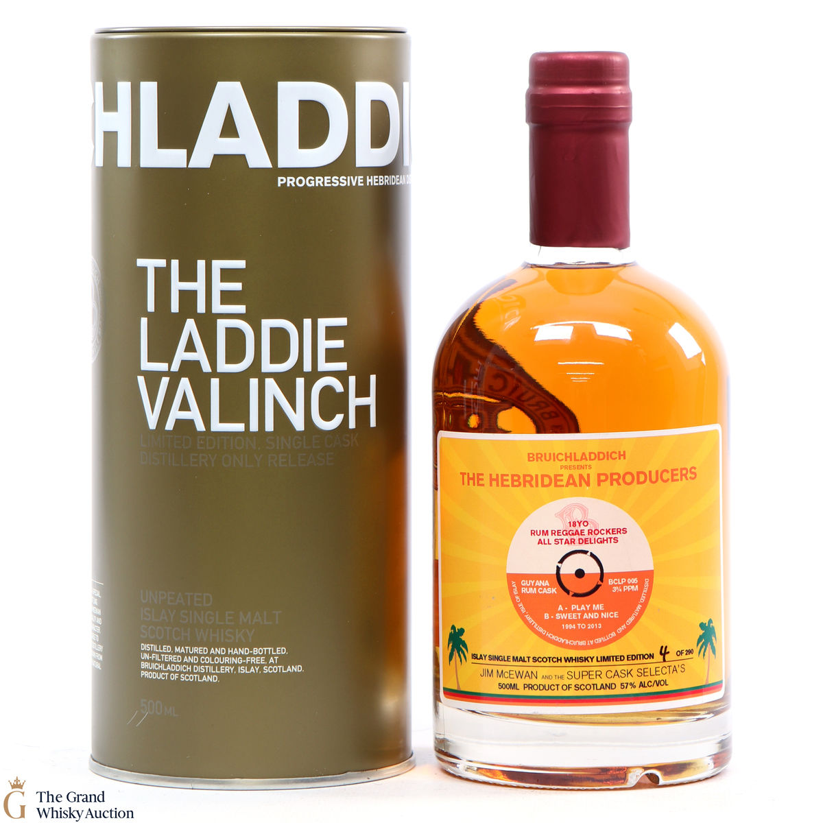 Bruichladdich -18 Year Old 1994 - The Hebridean Producers (SIGNED)