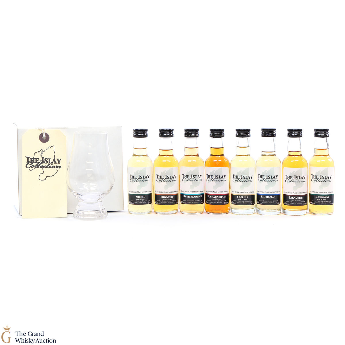 The Islay Collection - 8 x 5cl Minis with Glass