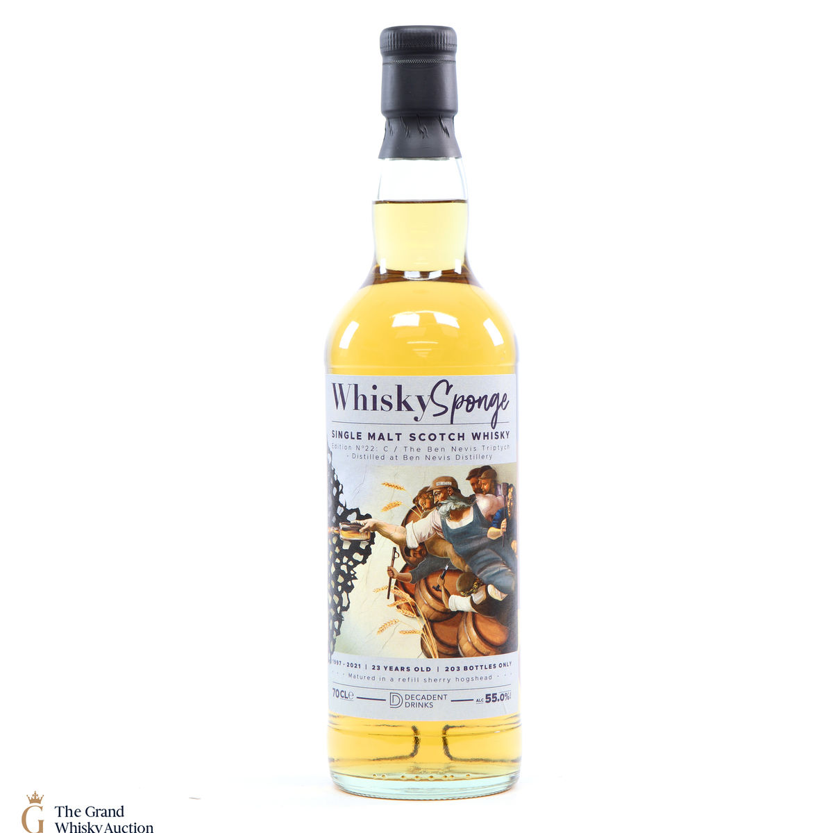 Ben Nevis - 23 Year Old 1997 - Edition No. 22C Whisky Sponge Triptych