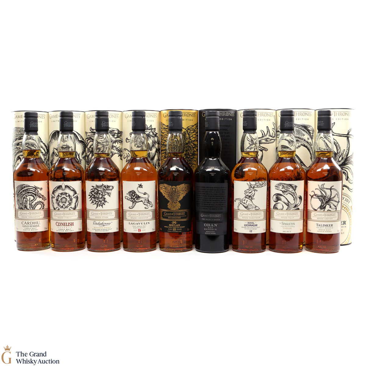 Game of Thrones - Limited Editions - 9 x 70cl (with Mortlach)