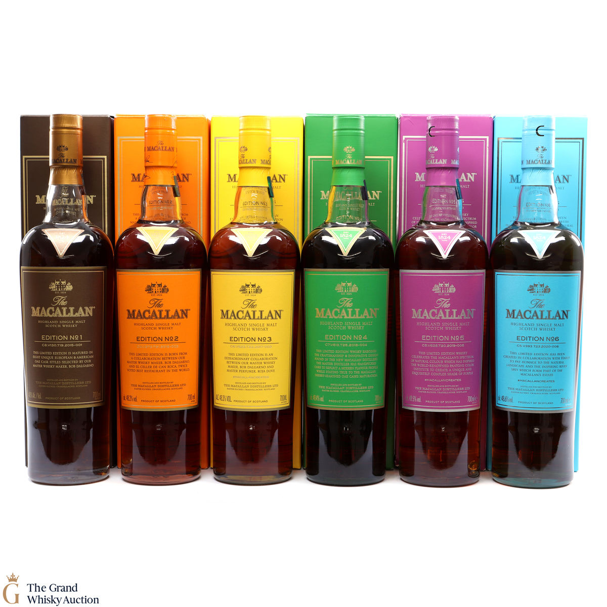Macallan - Edition 1,2,3,4,5 & 6