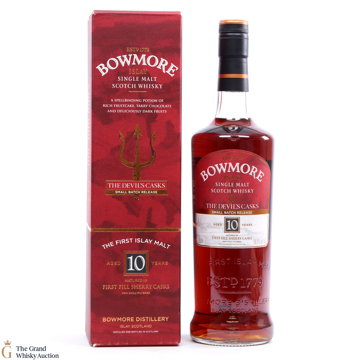 Bowmore - 10 Year Old Devil's Cask Inspired First Release Small Batch 