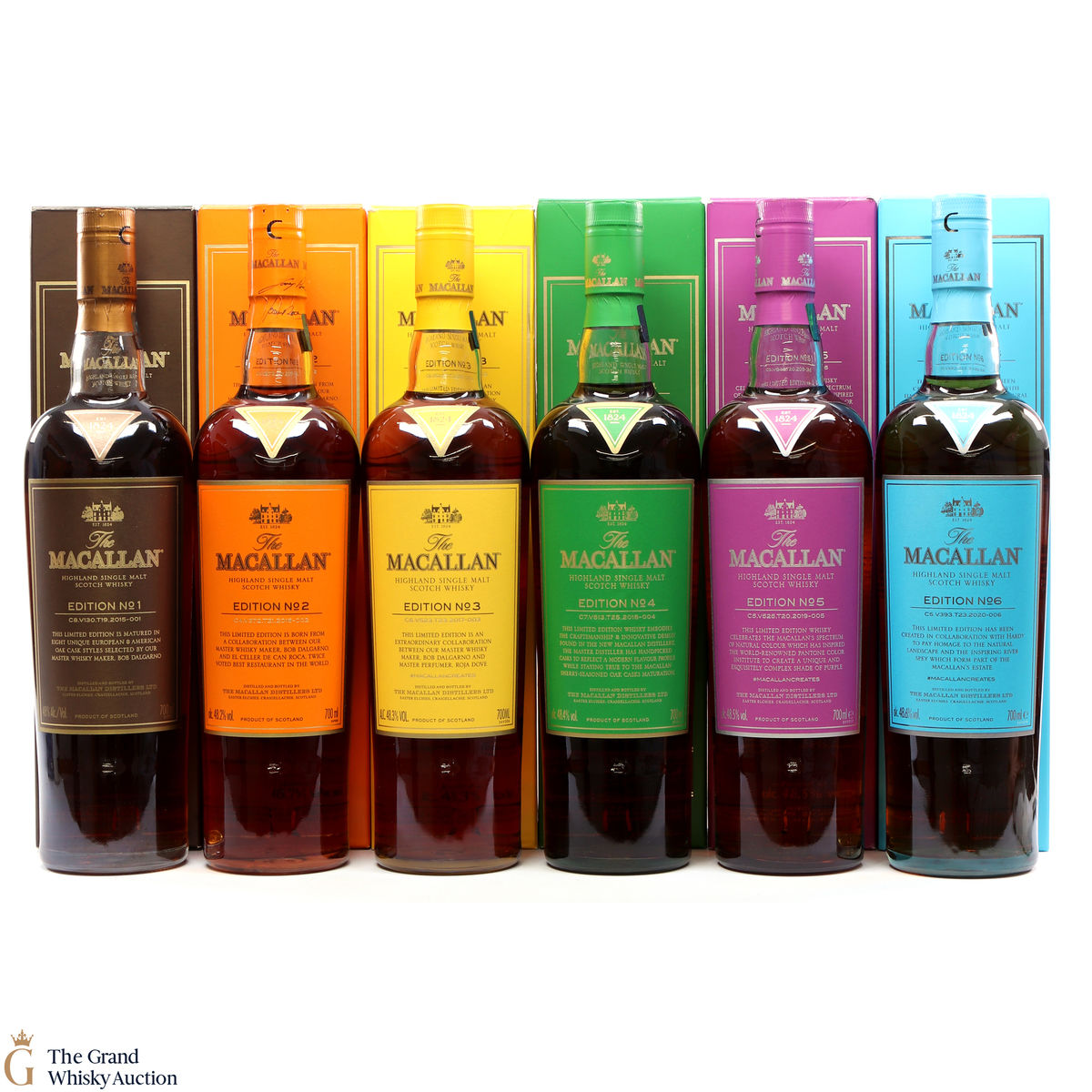 Macallan - Edition 1,2,3,4,5 & 6