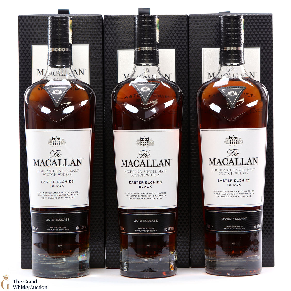 Macallan - Easter Elchies Black - 2018, 2019 & 2020 (3 x 70cl)