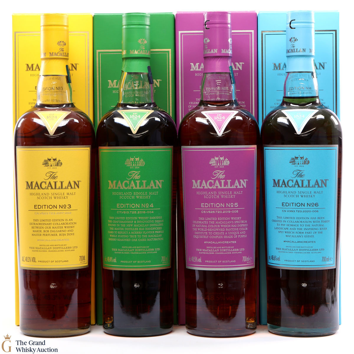 Macallan - Edition 3,4,5 & 6 (4 x 70cl)