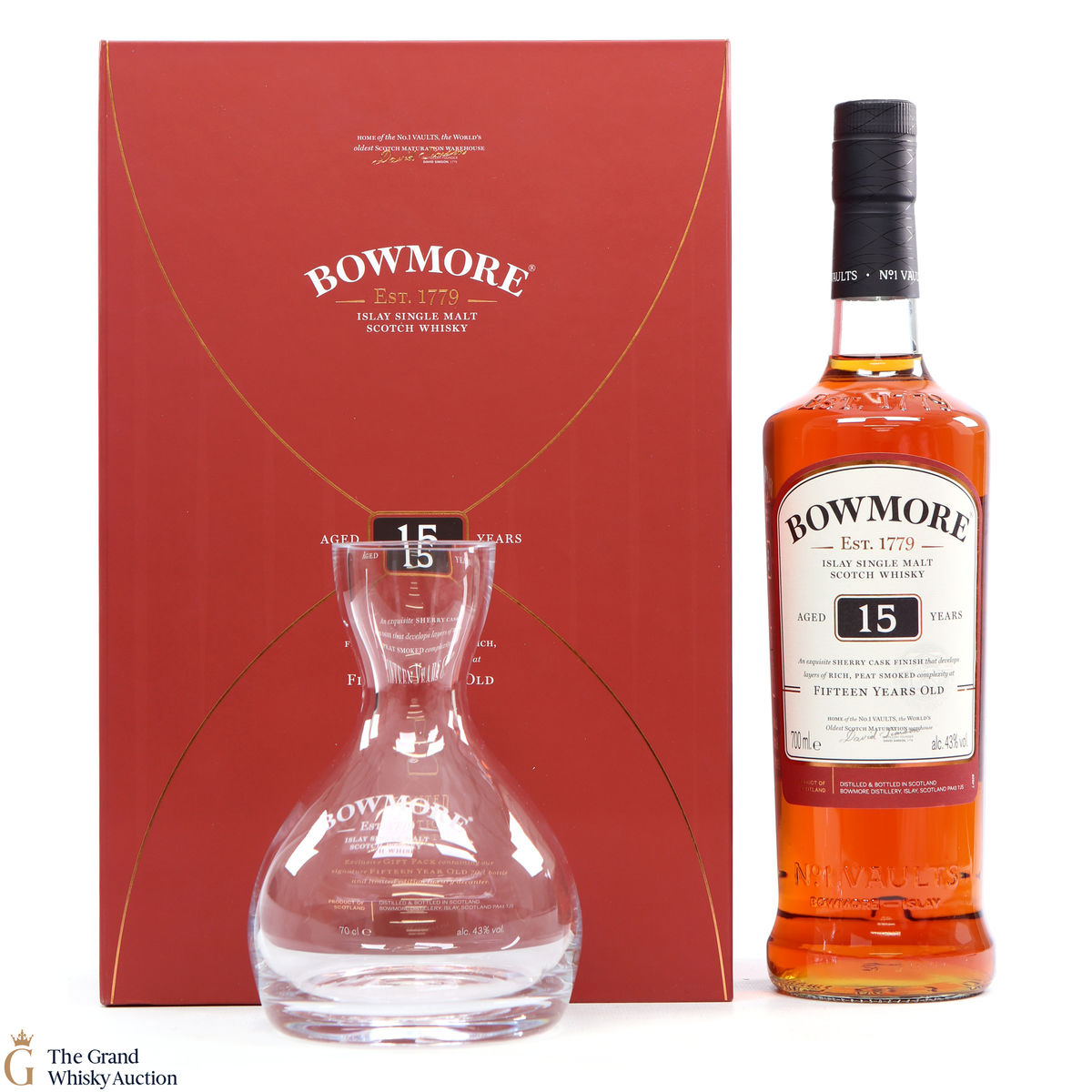 Bowmore - 15 Year Old Sherry - Decanter Gift Pack